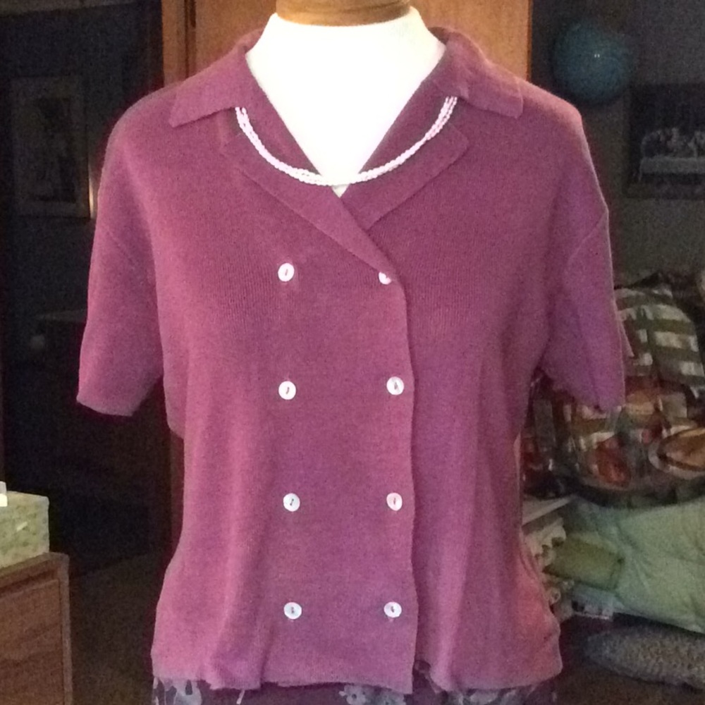 🍄 Vintage 90's B.Moss Double Breasted Cardigan